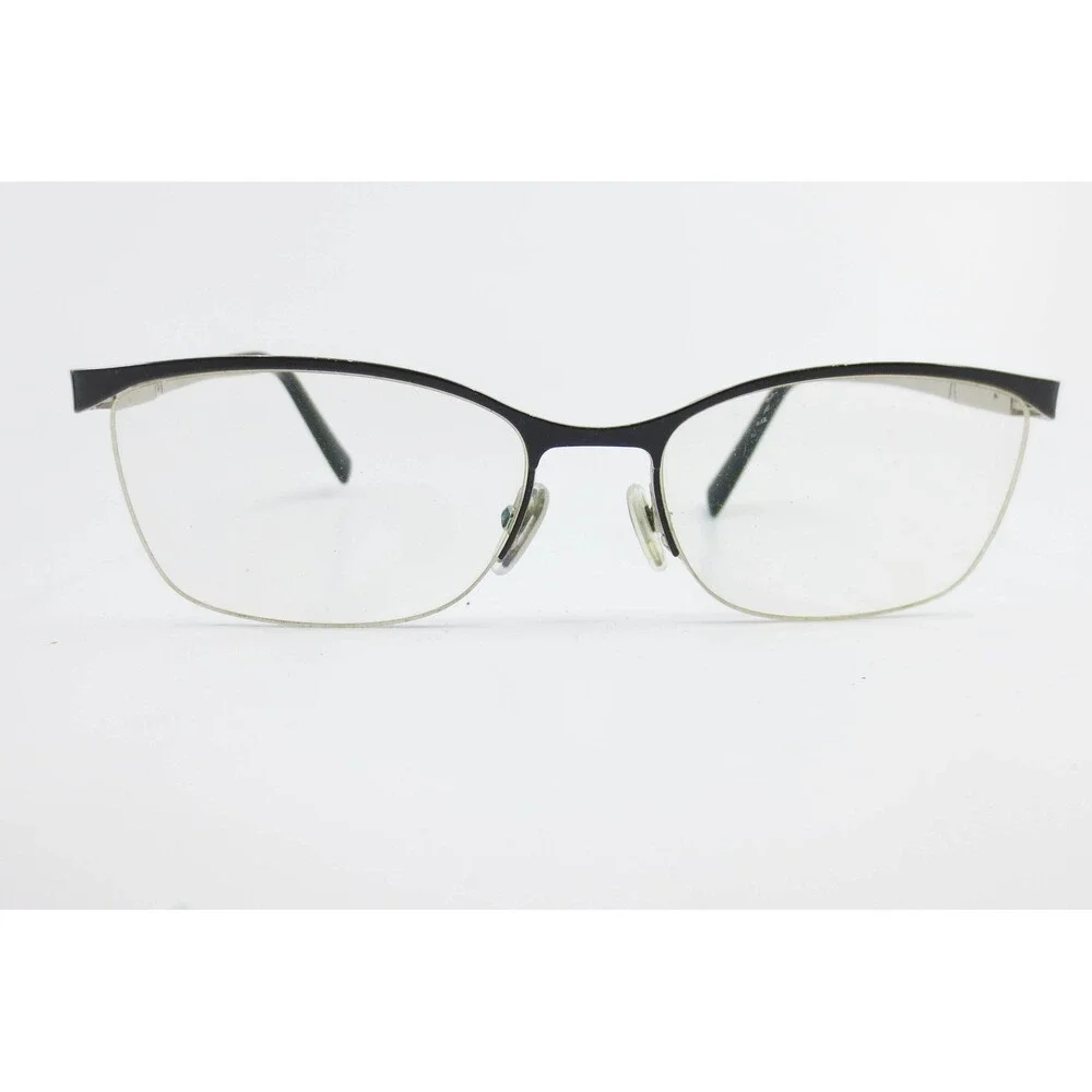 Furla Zizi VU4334KN 0583 Dark Purple Silver Cat Eye Eyeglasses Frames 54-17-140